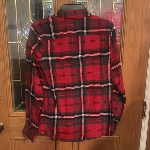 *FINAL* NORTHEAST OUTFITTERS CLASSIC LIGHTWEIGHT FLANNEL:RED/BLACK PLAID: NWT: S - Picture 4 of 4